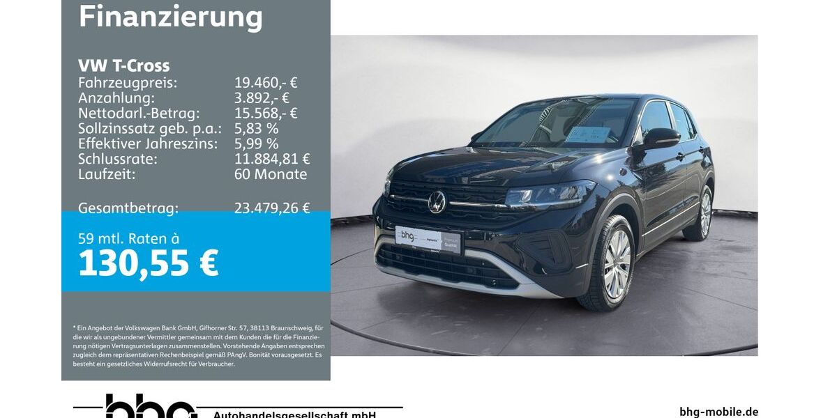 VW T-Cross 9.083 km 18.960 &euro; Metzingen 72555