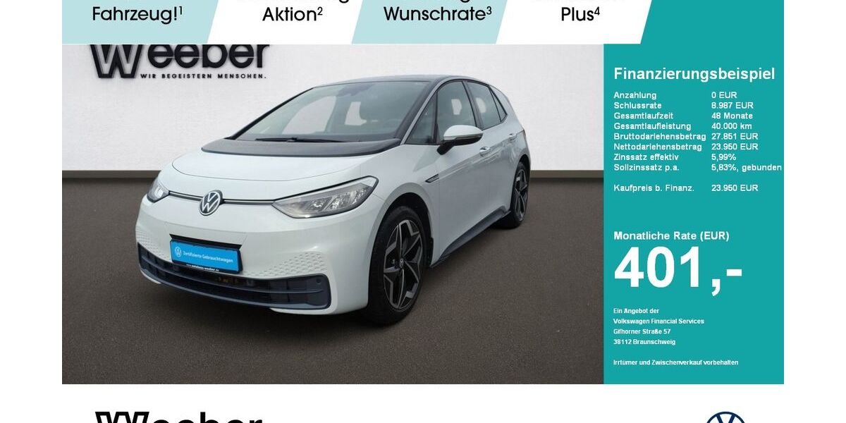 VW ID.3 54.488 km 23.250 &euro; Calw 75365