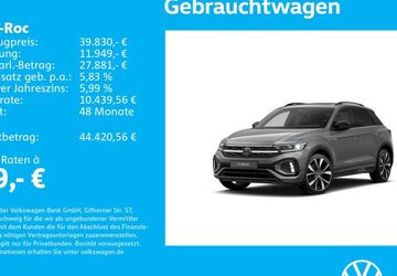 VW T-Roc 1.501 km 38.930 &euro; Stuttgart-Wangen 70188