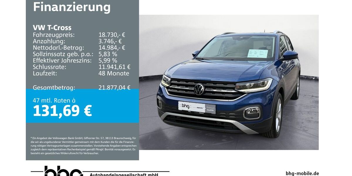 VW T-Cross 64.083 km 18.360 &euro; Metzingen 72555