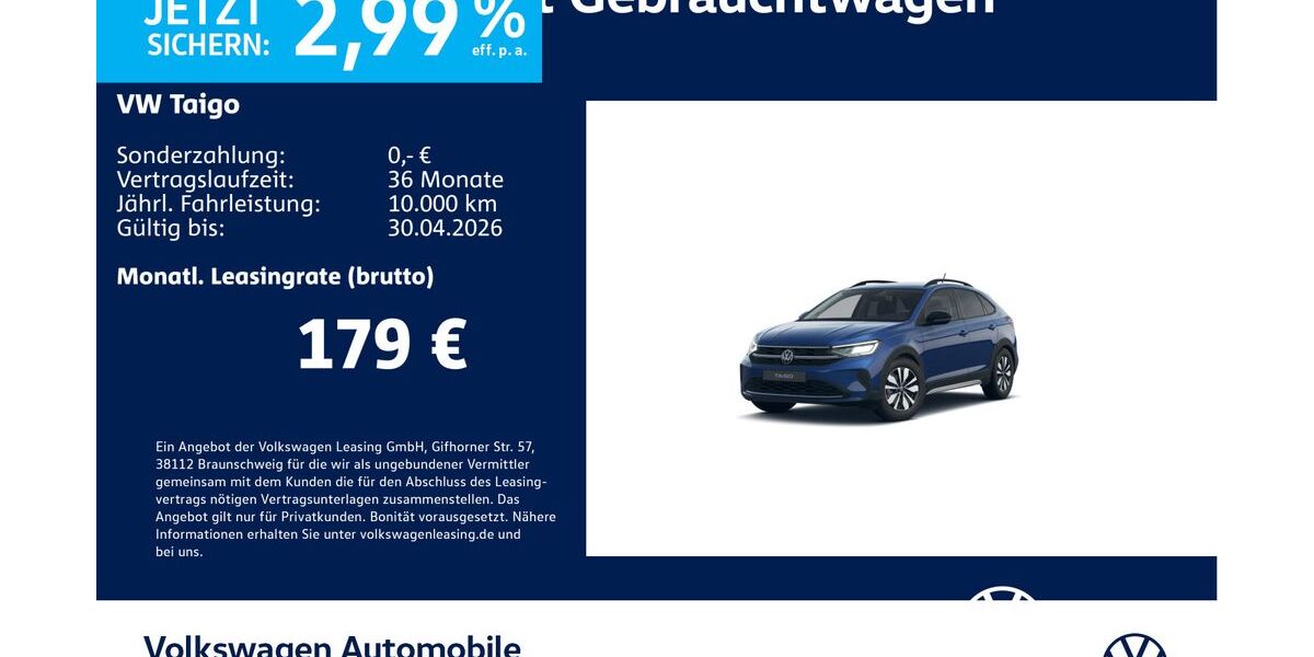 VW Taigo 18.213 km 19.730 &euro; Stuttgart 70563