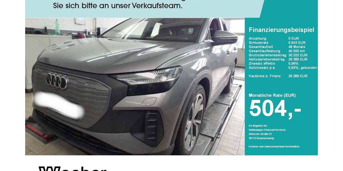 Audi Q4 e-tron 53.633 km 25.850 &euro; Herrenberg 71083