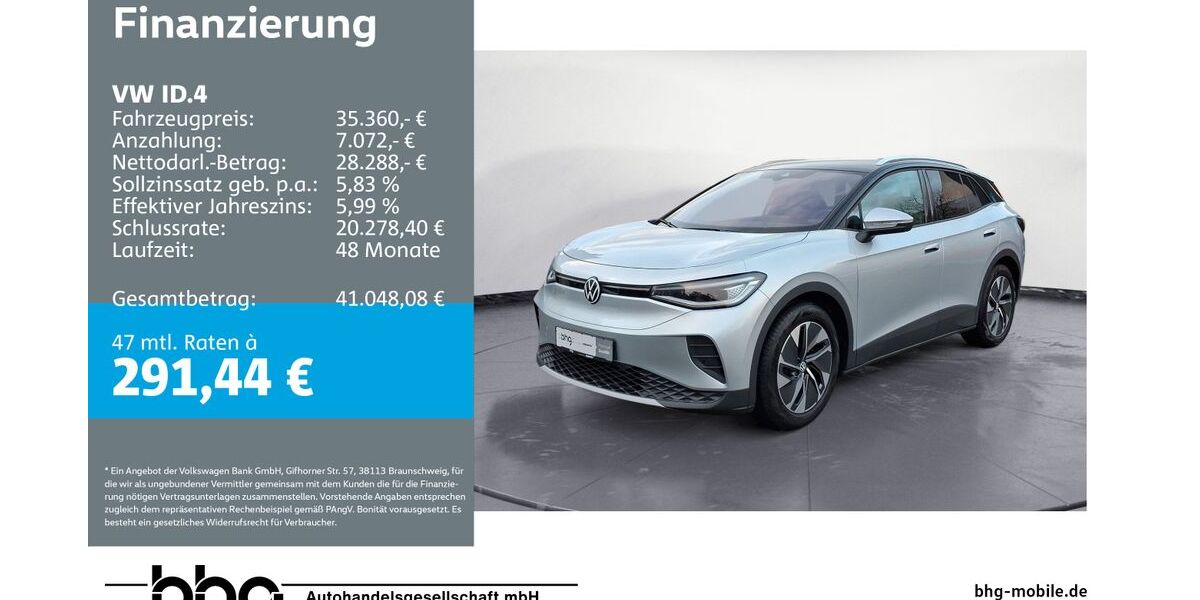 VW ID.4 10.125 km 34.290 &euro; Reutlingen 72770