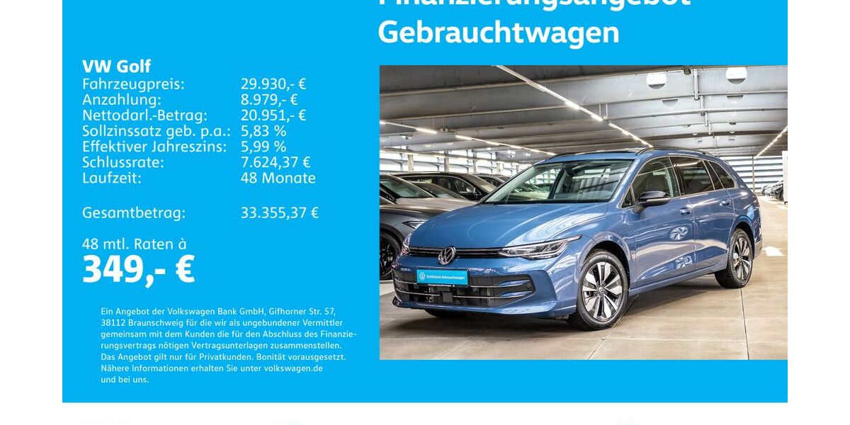 VW Golf 2.224 km 29.730 &euro; Stuttgart-Feuerbach 70469