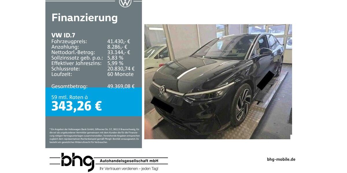VW ID.7 45.584 km 41.430 &euro; Reutlingen 72770