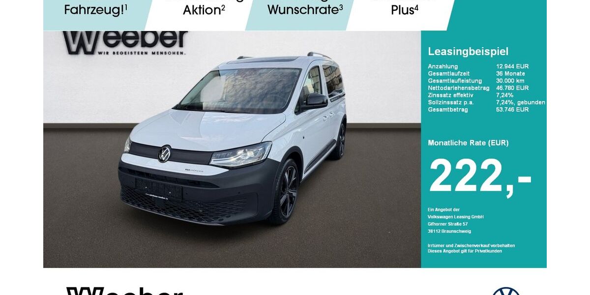 VW Caddy 1.015 km 41.999 &euro; Weil der Stadt 71263