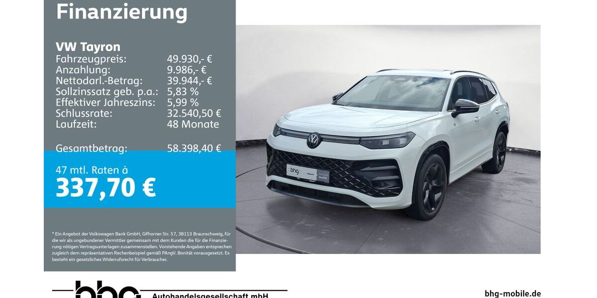 VW Tayron 18.899 km 46.960 &euro; Reutlingen 72770