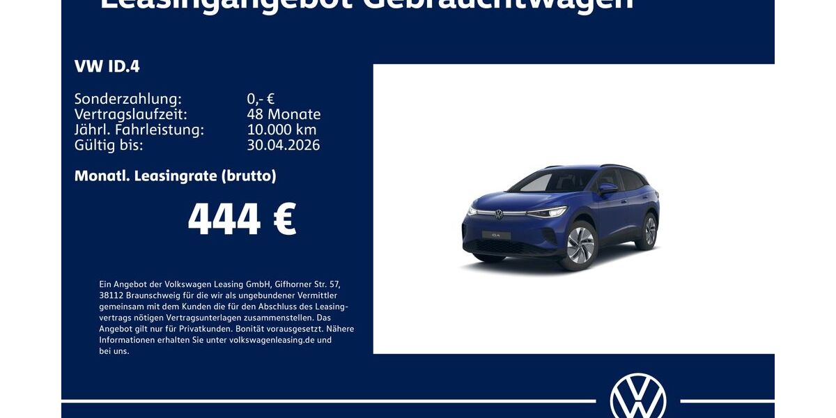VW ID.4 15.235 km 41.930 &euro; Stuttgart 70563