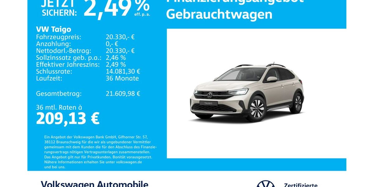 VW Taigo 16.193 km 19.930 &euro; Stuttgart-Feuerbach 70469
