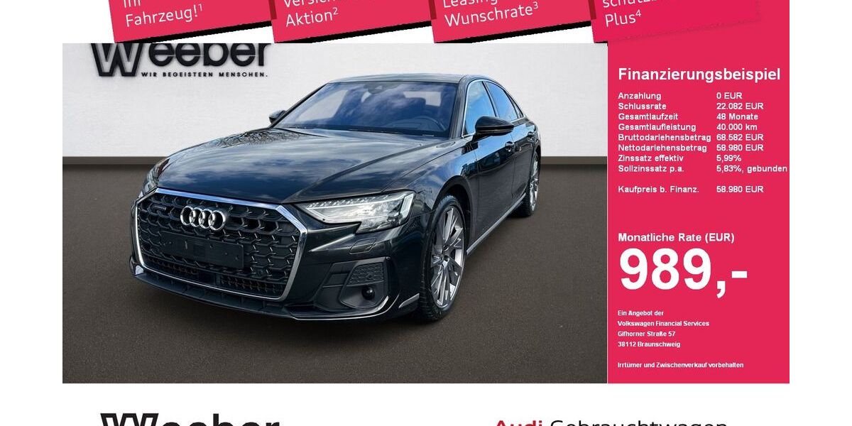 Audi A8 70.663 km 58.979 &euro; Weil der Stadt 71263