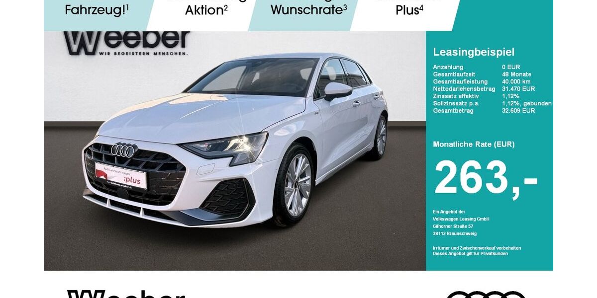 Audi A3 27.278 km 31.180 &euro; Weil der Stadt 71263