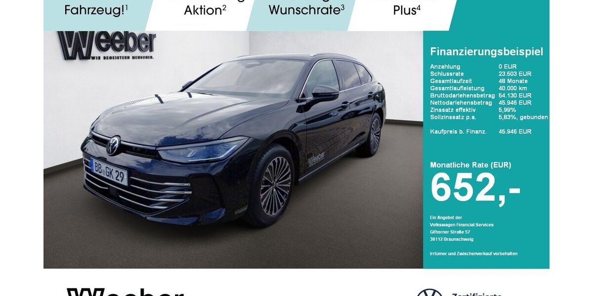 VW Passat Variant 13.000 km 45.350 &euro; Herrenberg 71083