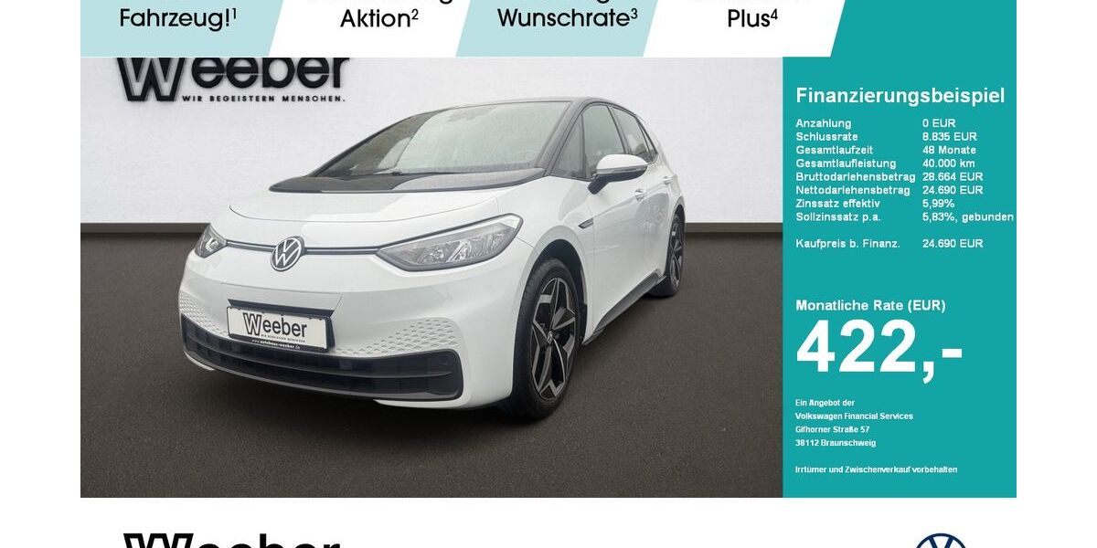 VW ID.3 24.013 km 24.350 &euro; Weil der Stadt 71263