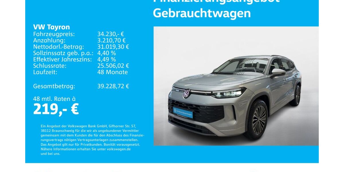 VW Tayron 27.676 km 34.230 &euro; Stuttgart-Feuerbach 70469