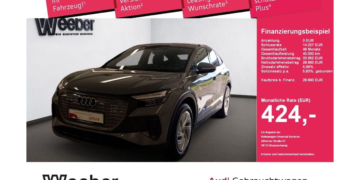 Audi Q4 e-tron 26.002 km 28.590 &euro; Herrenberg 71083